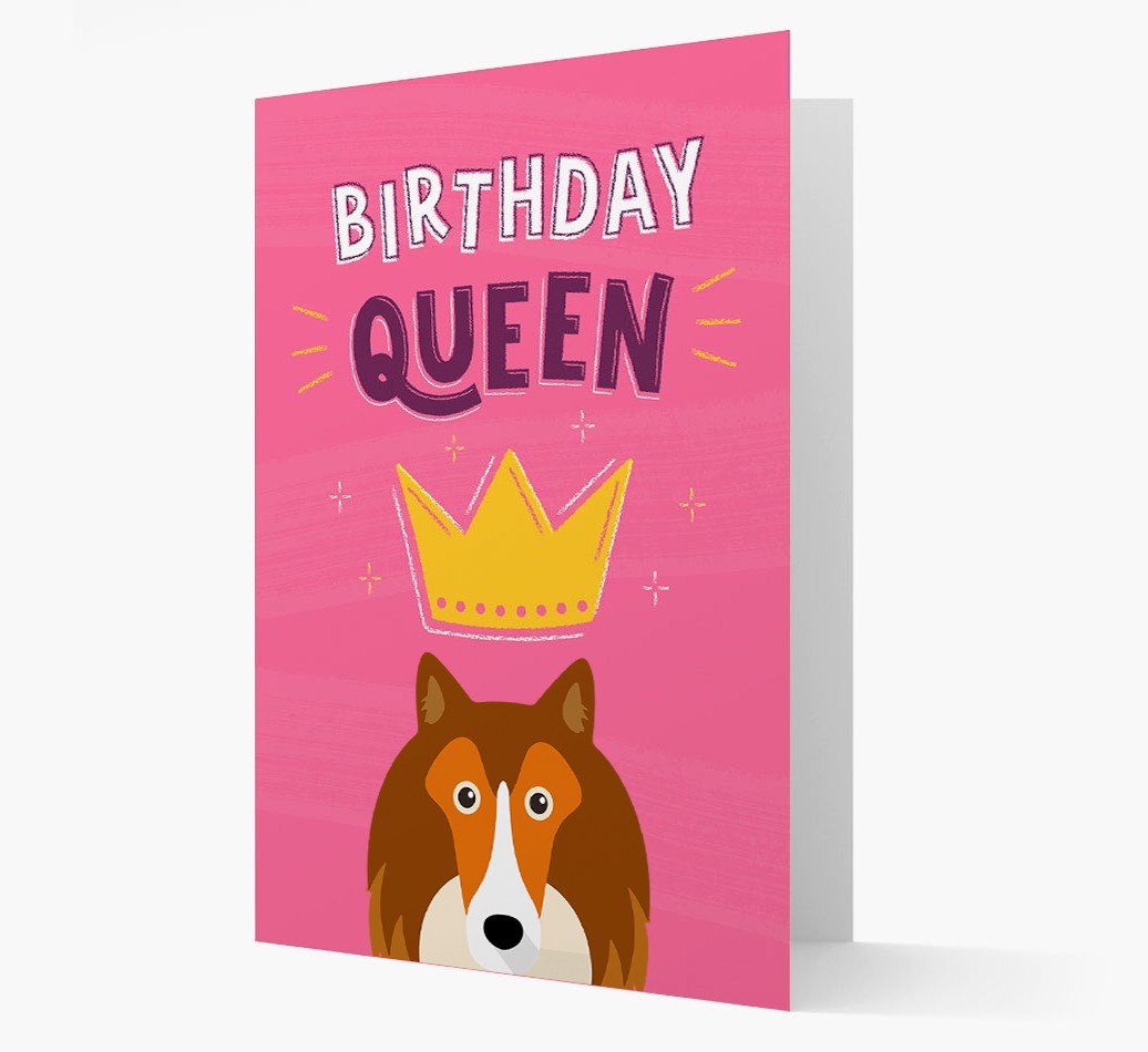 Birthday Queen: Personalised {breedFullName} Card