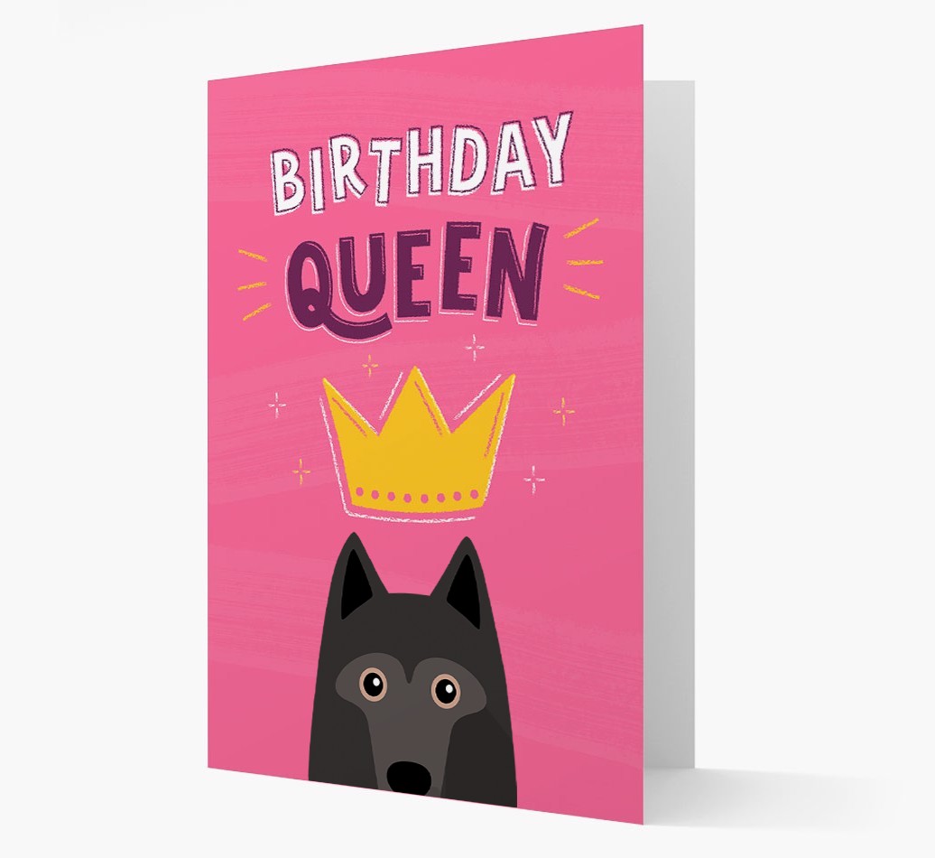 Birthday Queen: Personalised {breedFullName} Card