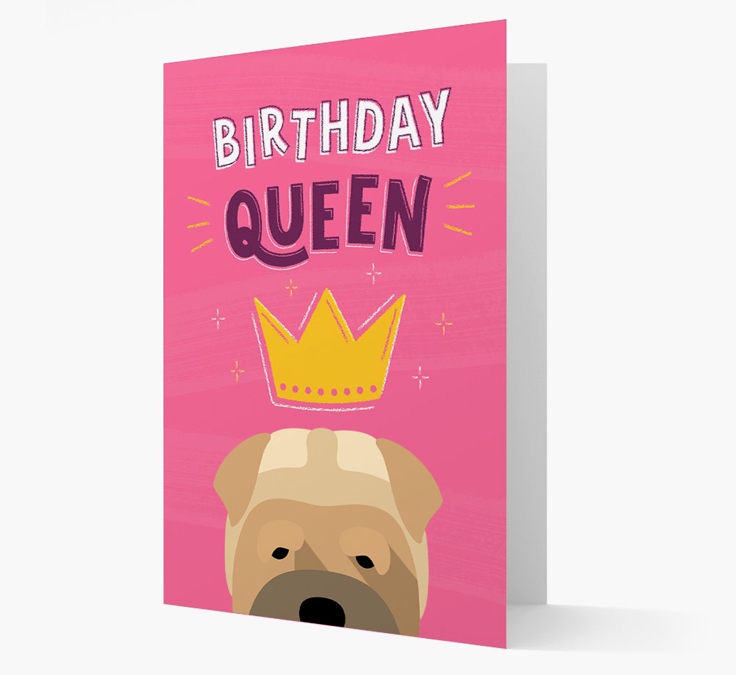 Birthday Queen: Personalised {breedFullName} Card