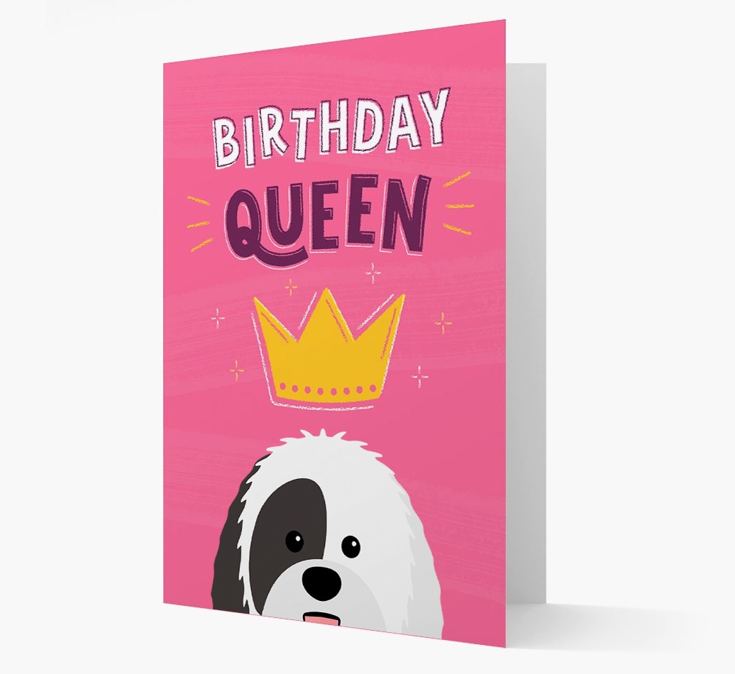 Birthday Queen: Personalised {breedFullName} Card