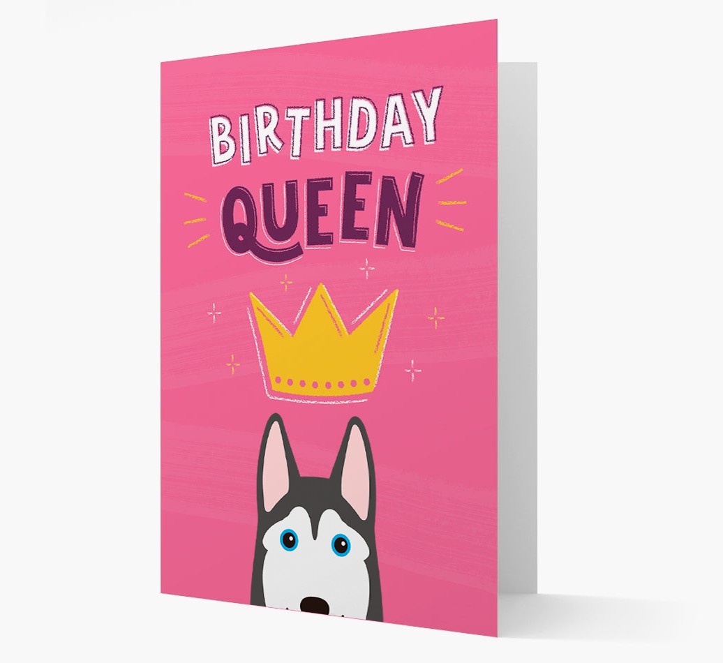 Birthday Queen: Personalised {breedFullName} Card