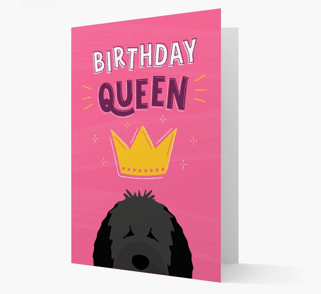 Birthday Queen: Personalised {breedFullName} Card