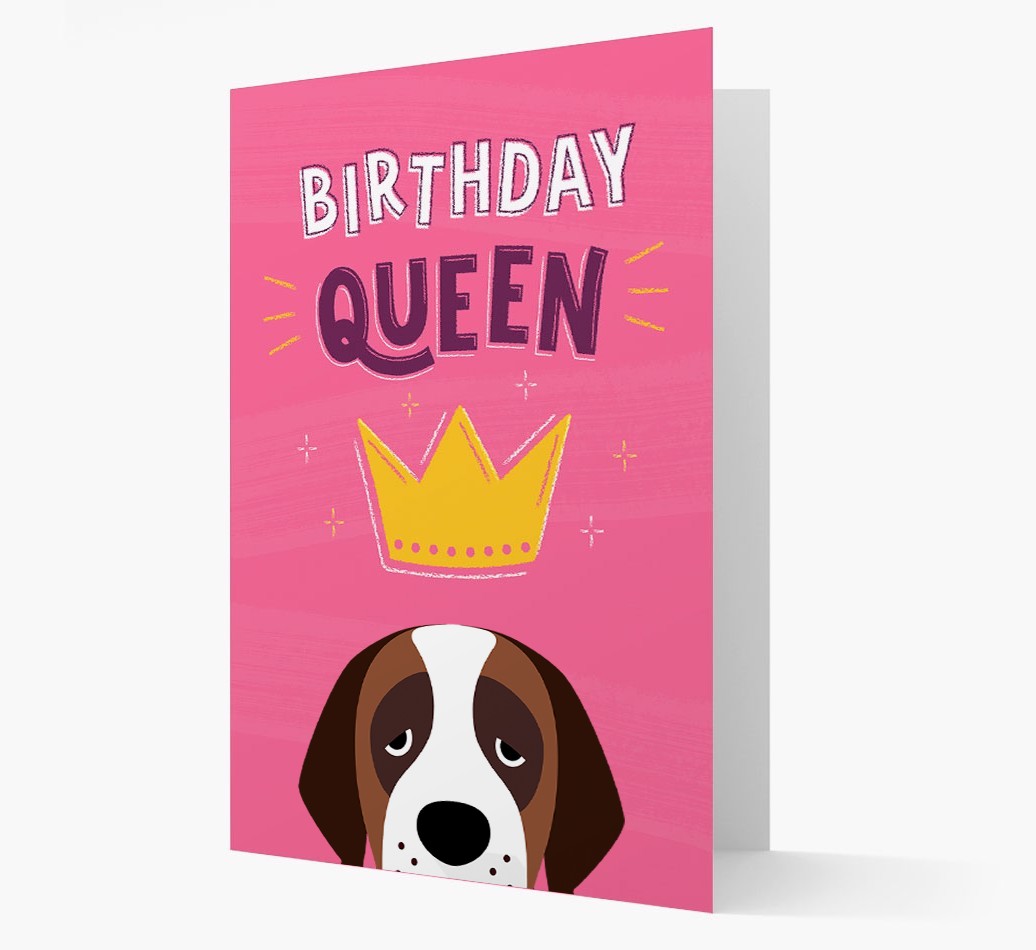 Birthday Queen: Personalised {breedFullName} Card