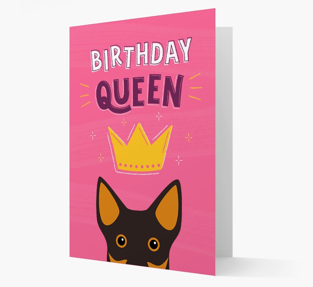 Birthday Queen: Personalised {breedFullName} Card