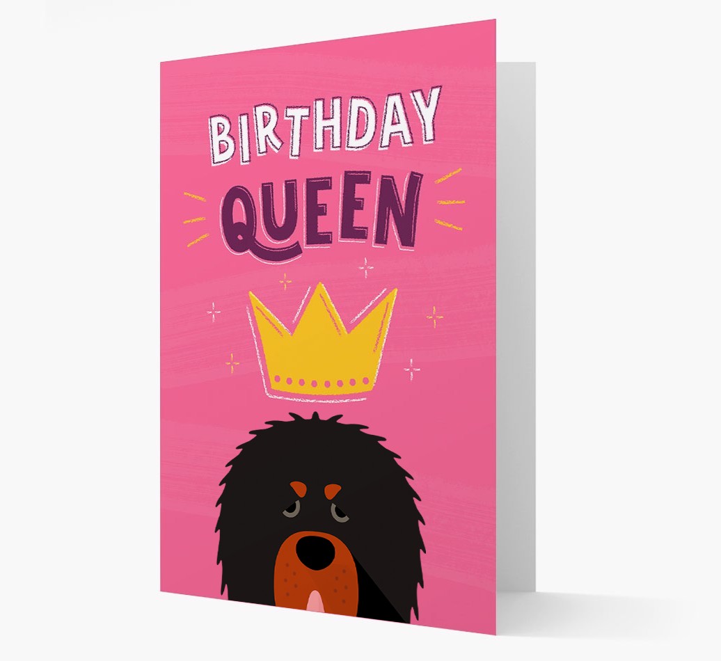 Birthday Queen: Personalised {breedFullName} Card