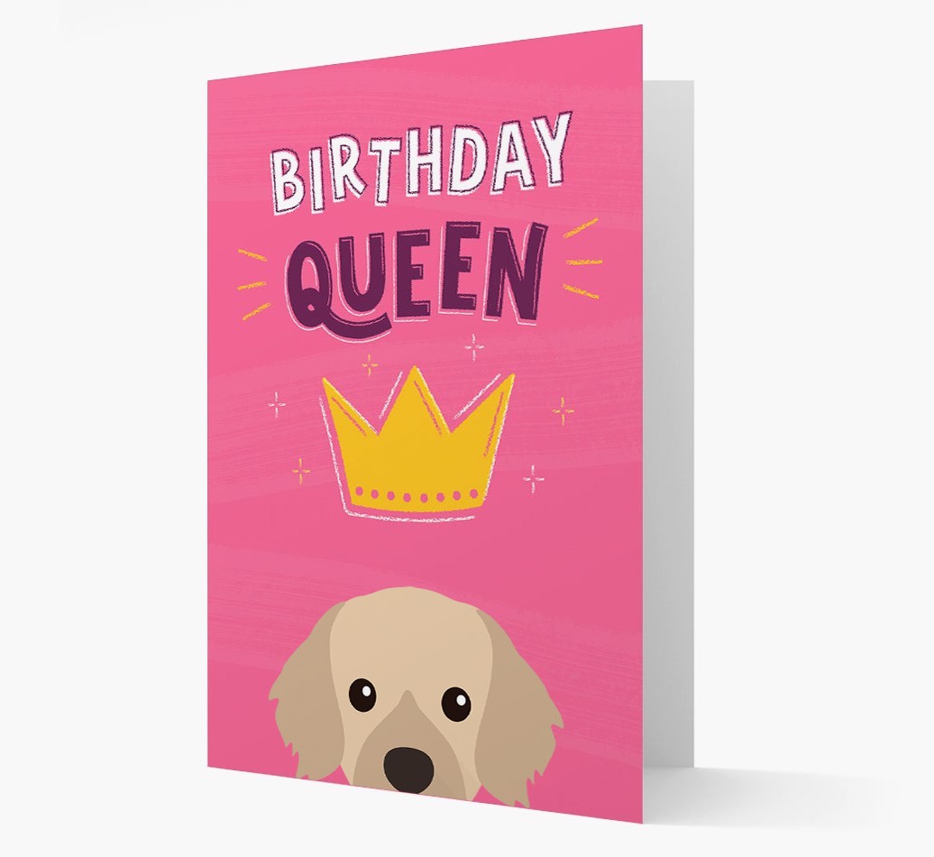Birthday Queen: Personalised {breedFullName} Card