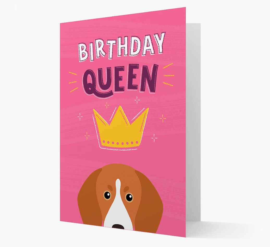 Birthday Queen: Personalised {breedFullName} Card