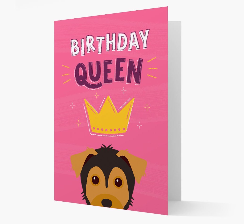 Birthday Queen: Personalised {breedFullName} Card