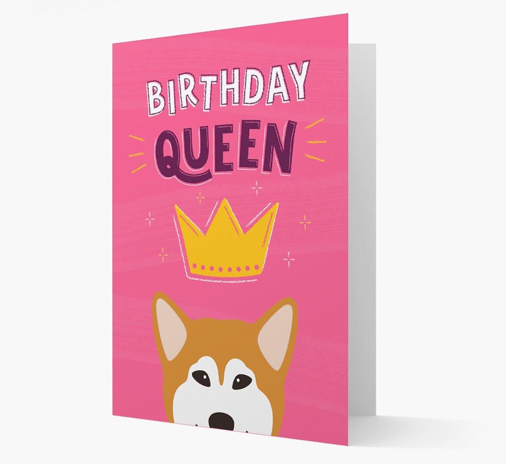 Birthday Queen: Personalized {breedFullName} Card