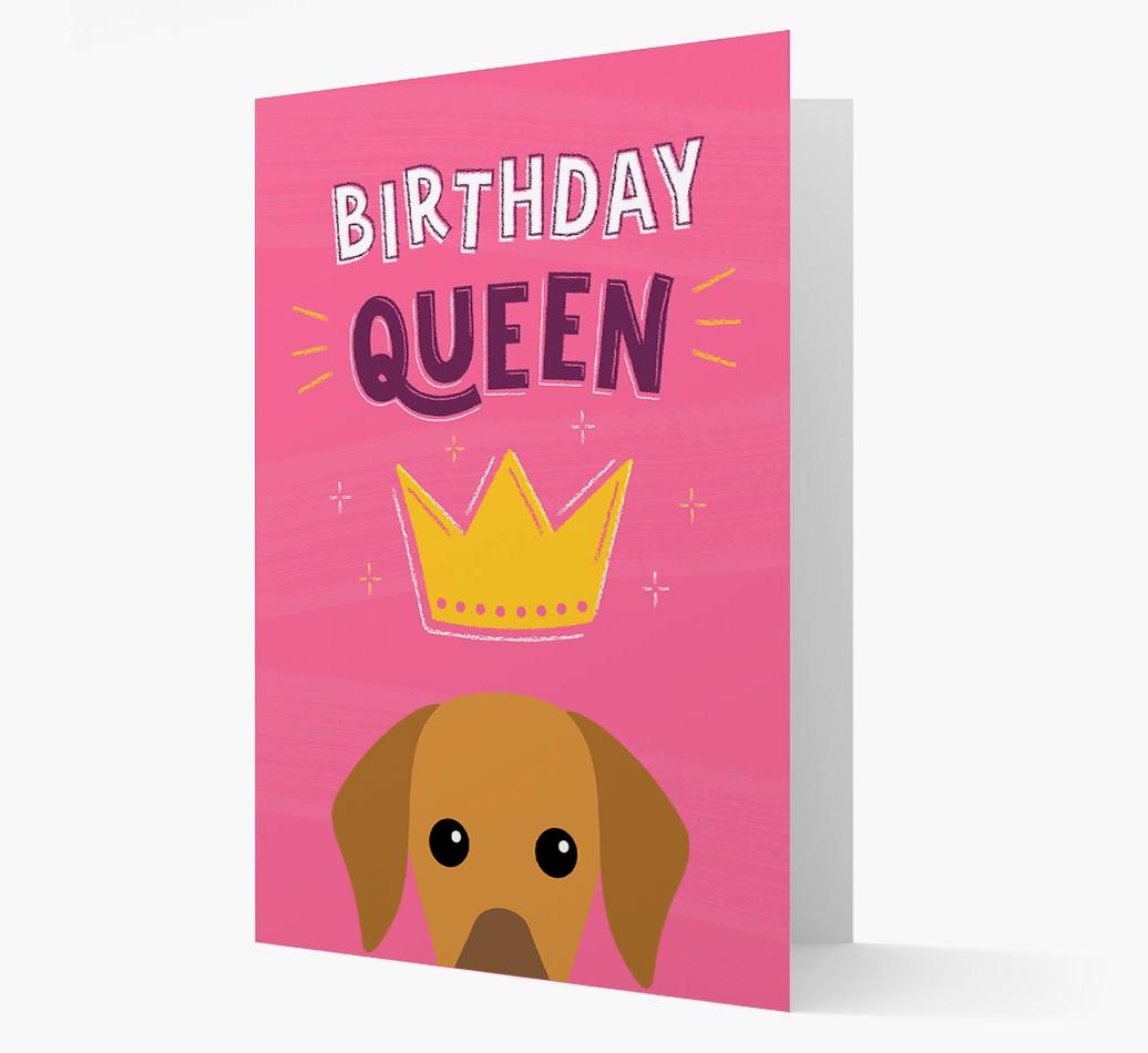 Birthday Queen: Personalized {breedFullName} Card