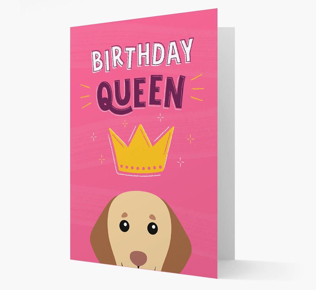 Birthday Queen: Personalized {breedFullName} Card