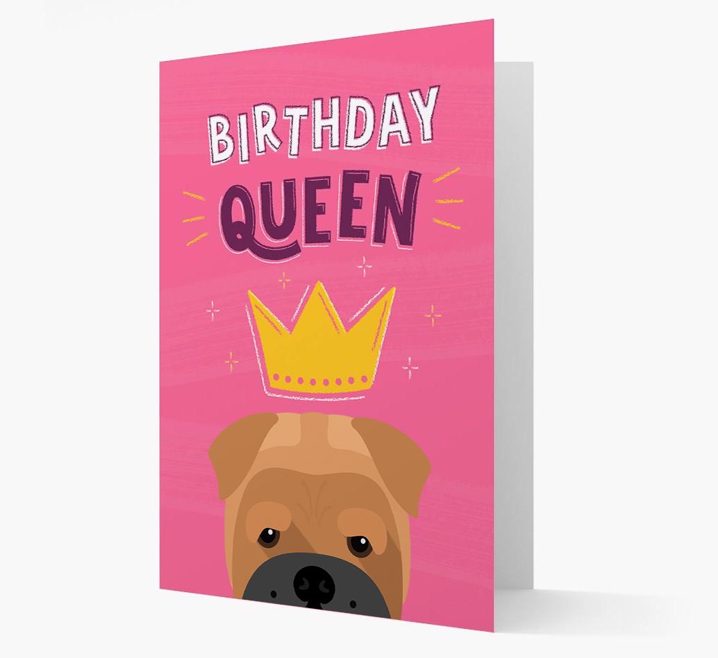Birthday Queen: Personalized {breedFullName} Card