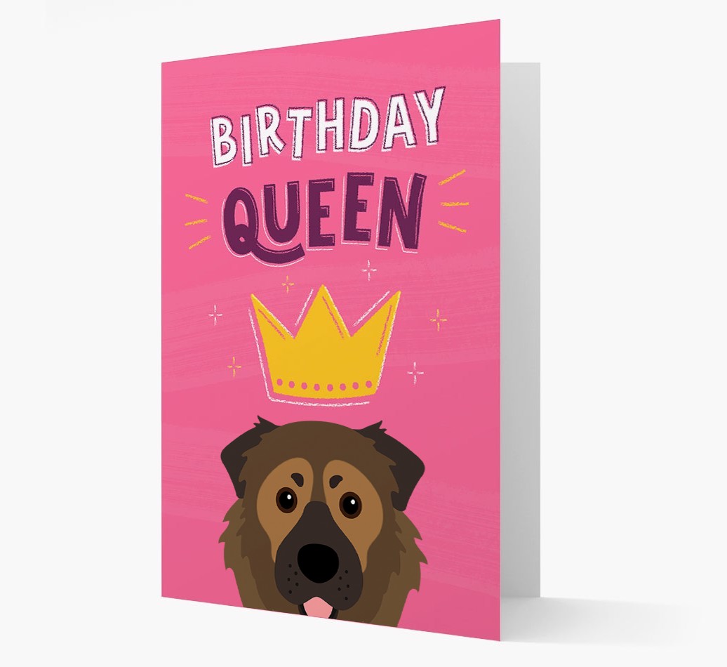 Birthday Queen: Personalized {breedFullName} Card