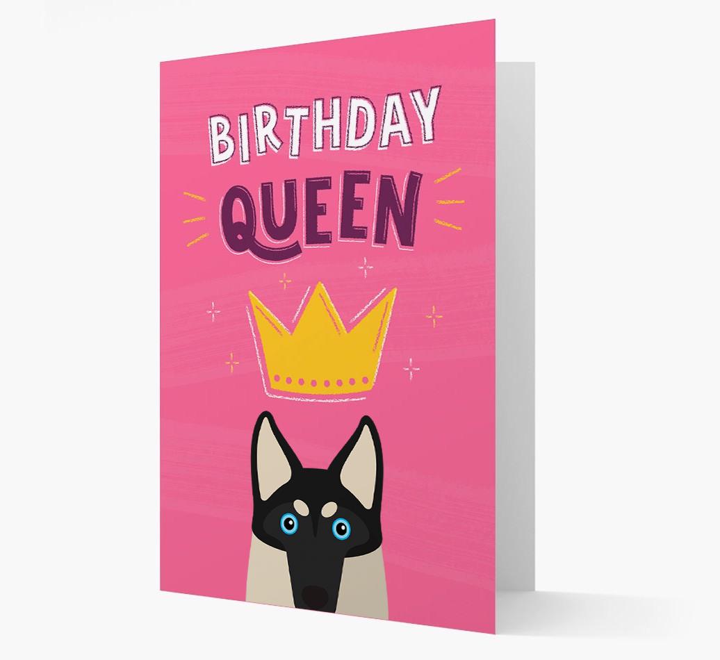 Birthday Queen: Personalized {breedFullName} Card
