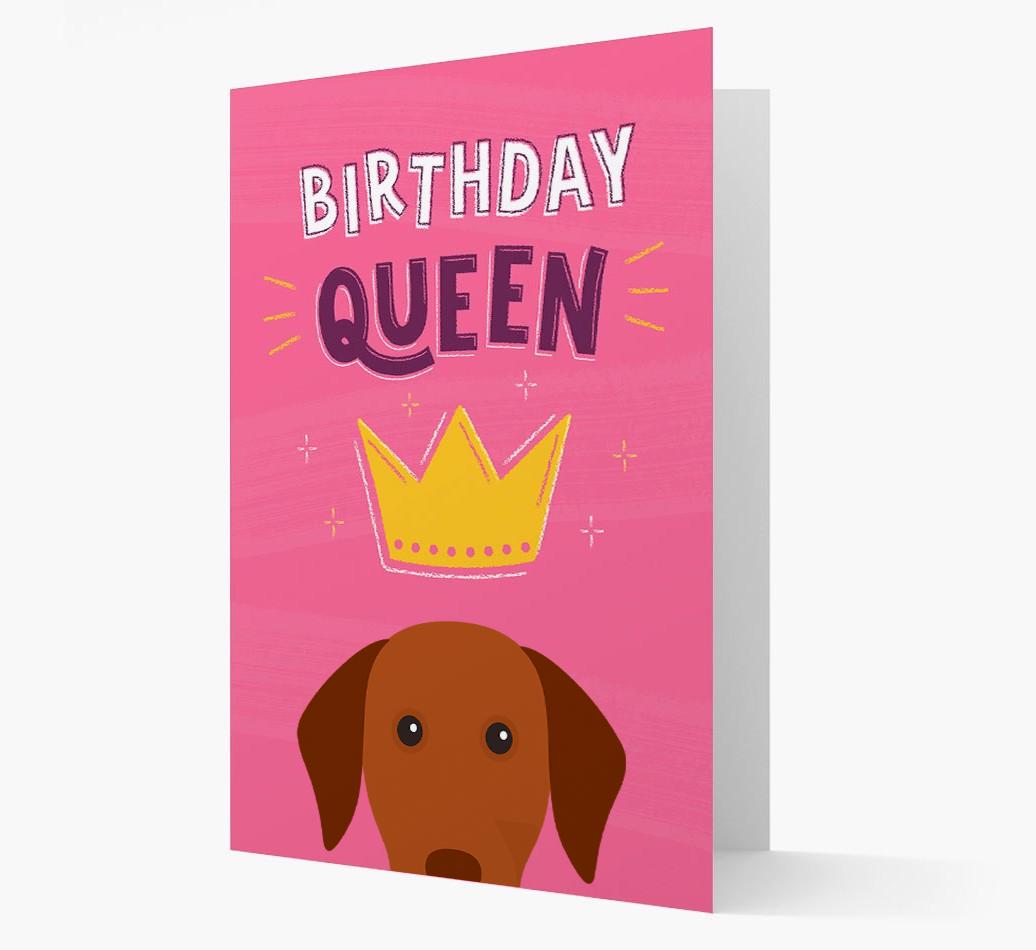 Birthday Queen: Personalised {breedFullName} Card