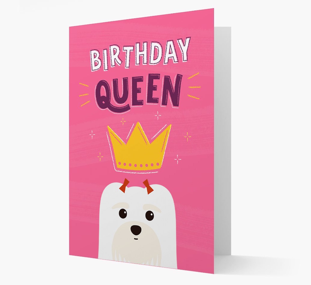 Birthday Queen: Personalized {breedFullName} Card