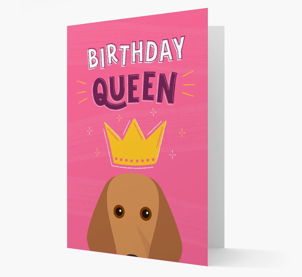 Birthday Queen: Personalized {breedFullName} Card