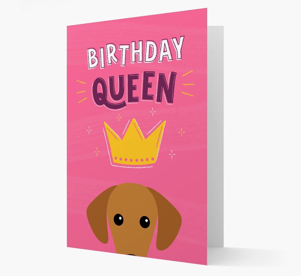 Birthday Queen: Personalized {breedFullName} Card
