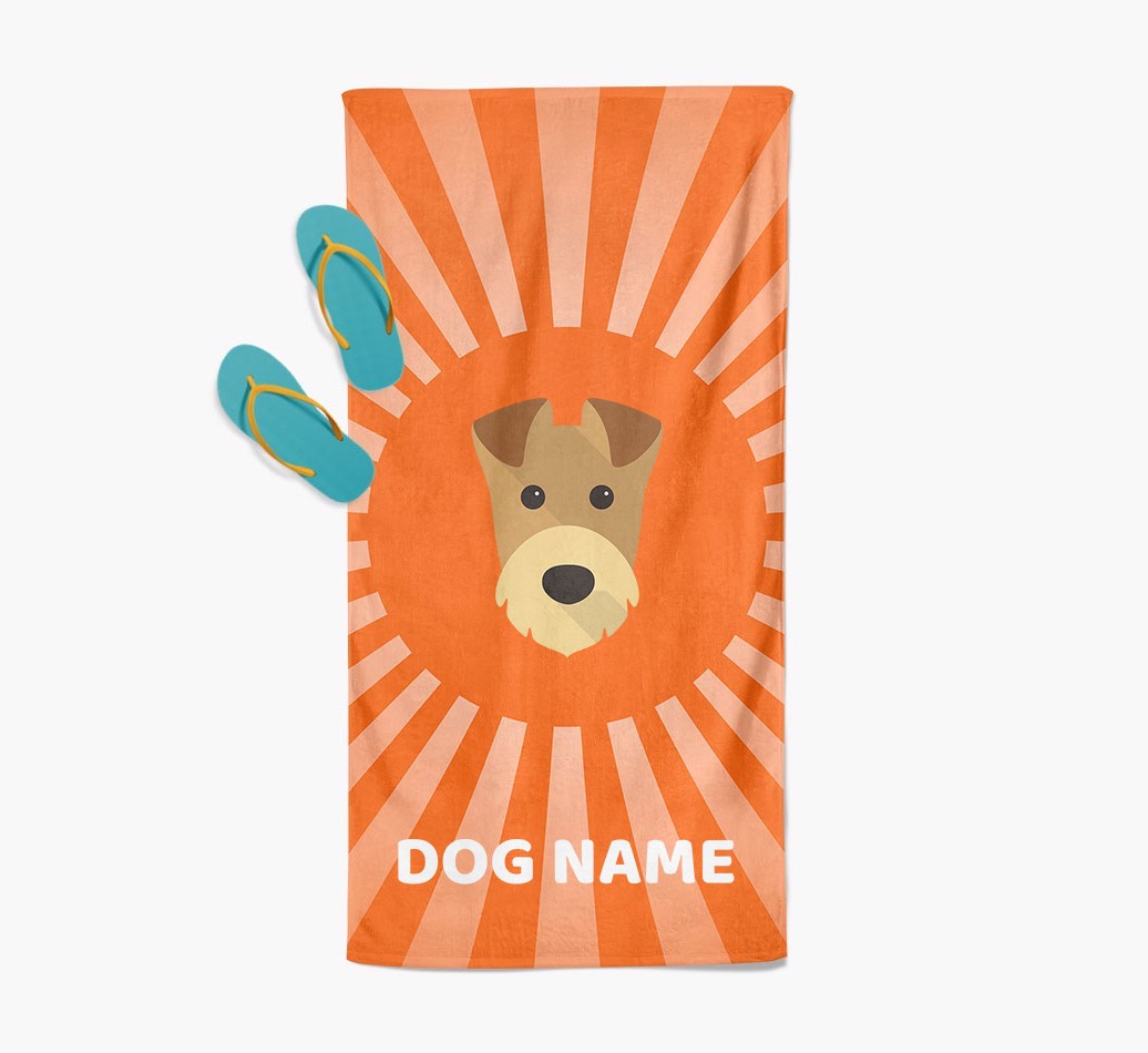 Personalised Pool Towel with {breedFullName} Icon