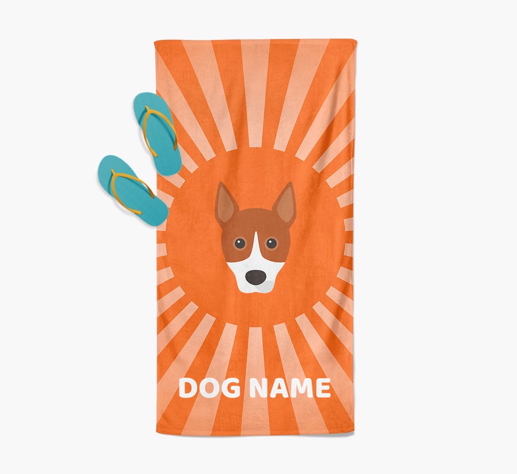 Personalised Pool Towel with {breedFullName} Icon