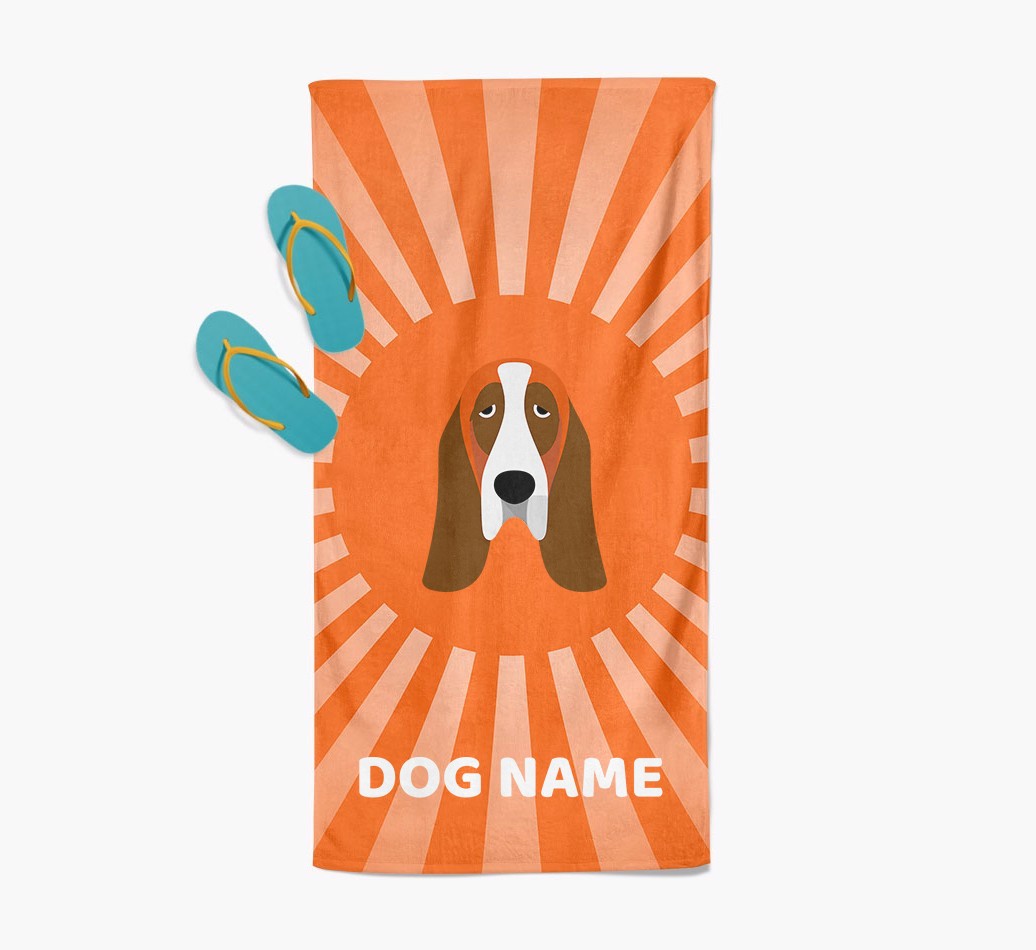 Personalised Pool Towel with {breedFullName} Icon