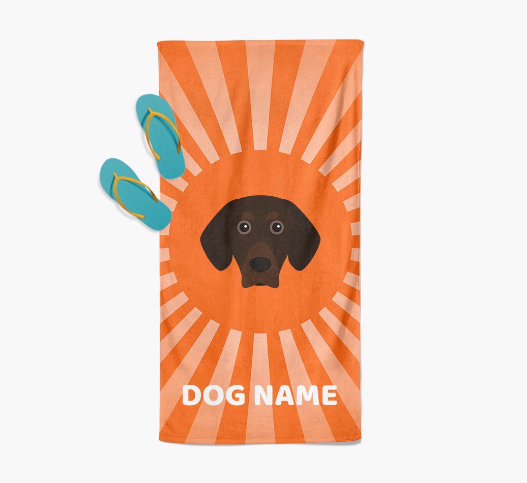 Personalised Pool Towel with {breedFullName} Icon