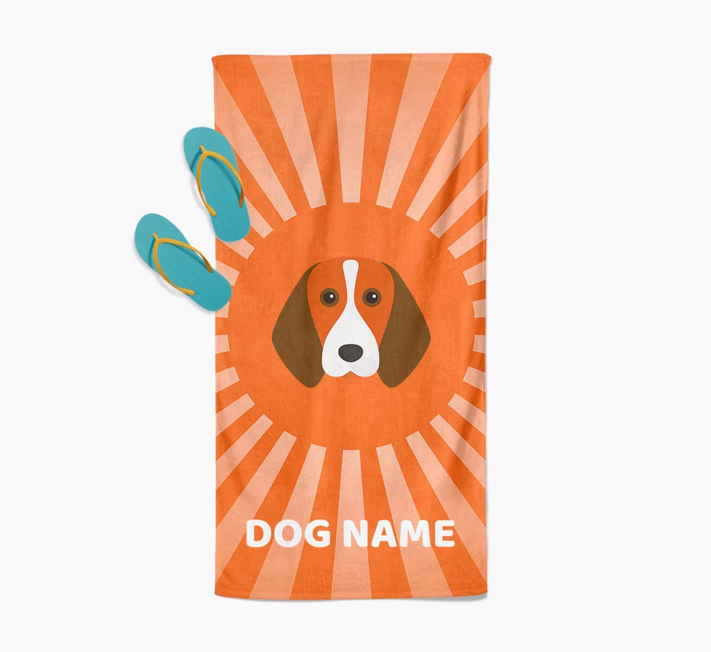 Personalised Pool Towel with {breedFullName} Icon