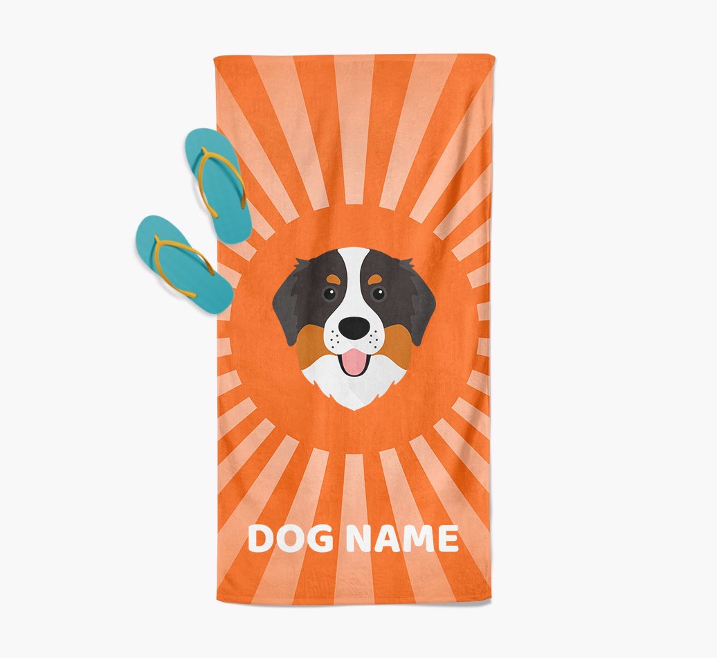 Personalised Pool Towel with {breedFullName} Icon