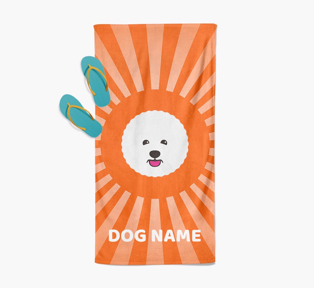 Personalised Pool Towel with {breedFullName} Icon