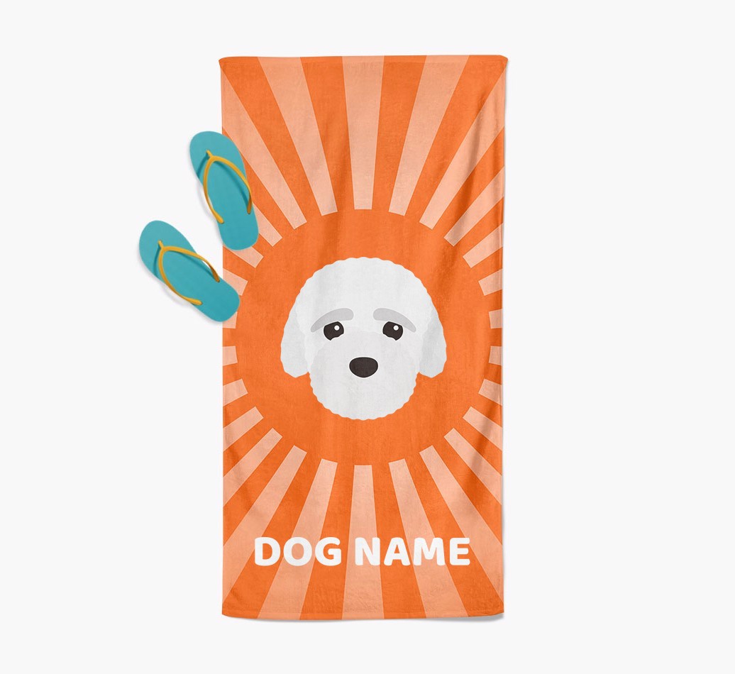 Personalised Pool Towel with {breedFullName} Icon