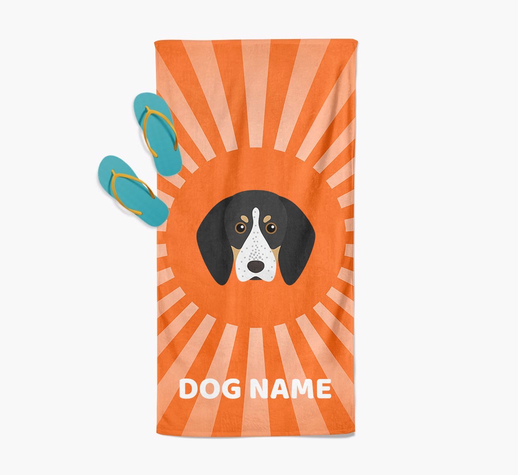 Personalised Pool Towel with {breedFullName} Icon