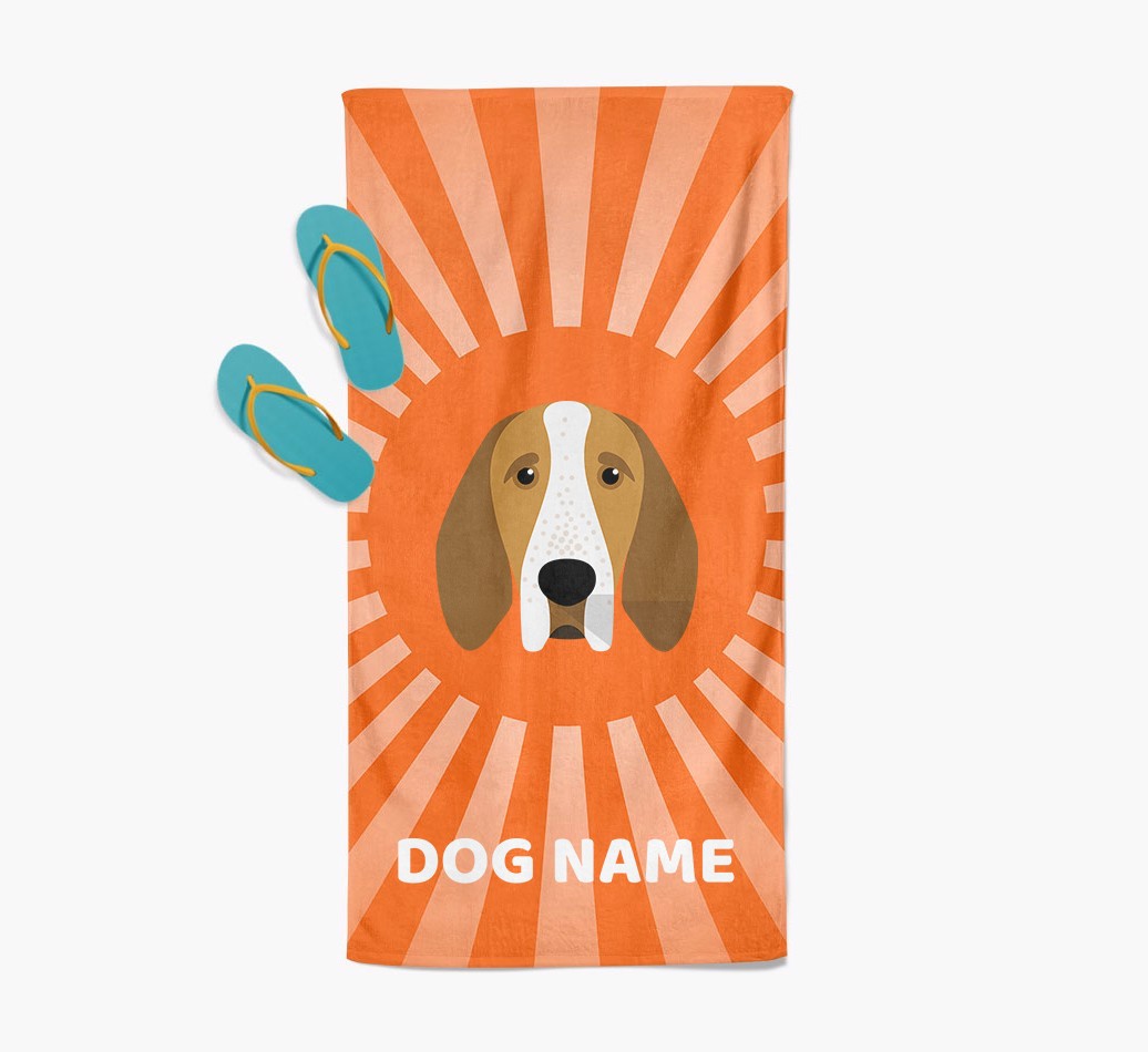 Personalised Pool Towel with {breedFullName} Icon