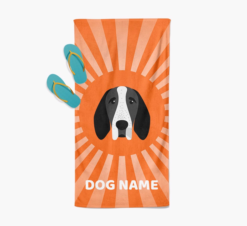 Personalised Pool Towel with {breedFullName} Icon