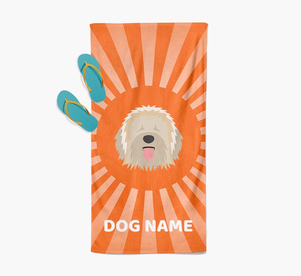 Personalised Pool Towel with {breedFullName} Icon