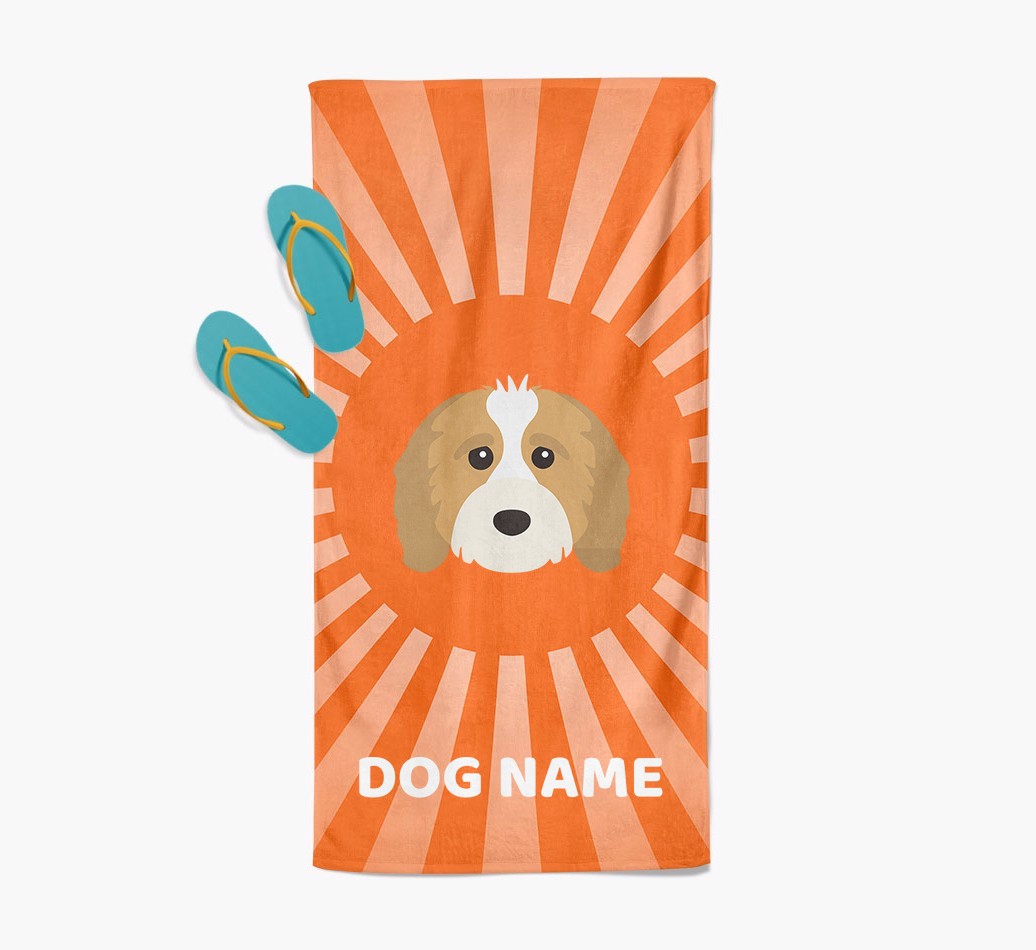 Personalised Pool Towel with {breedFullName} Icon