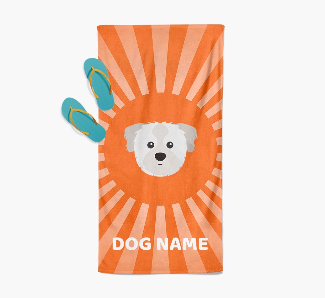 Personalised Pool Towel with {breedFullName} Icon