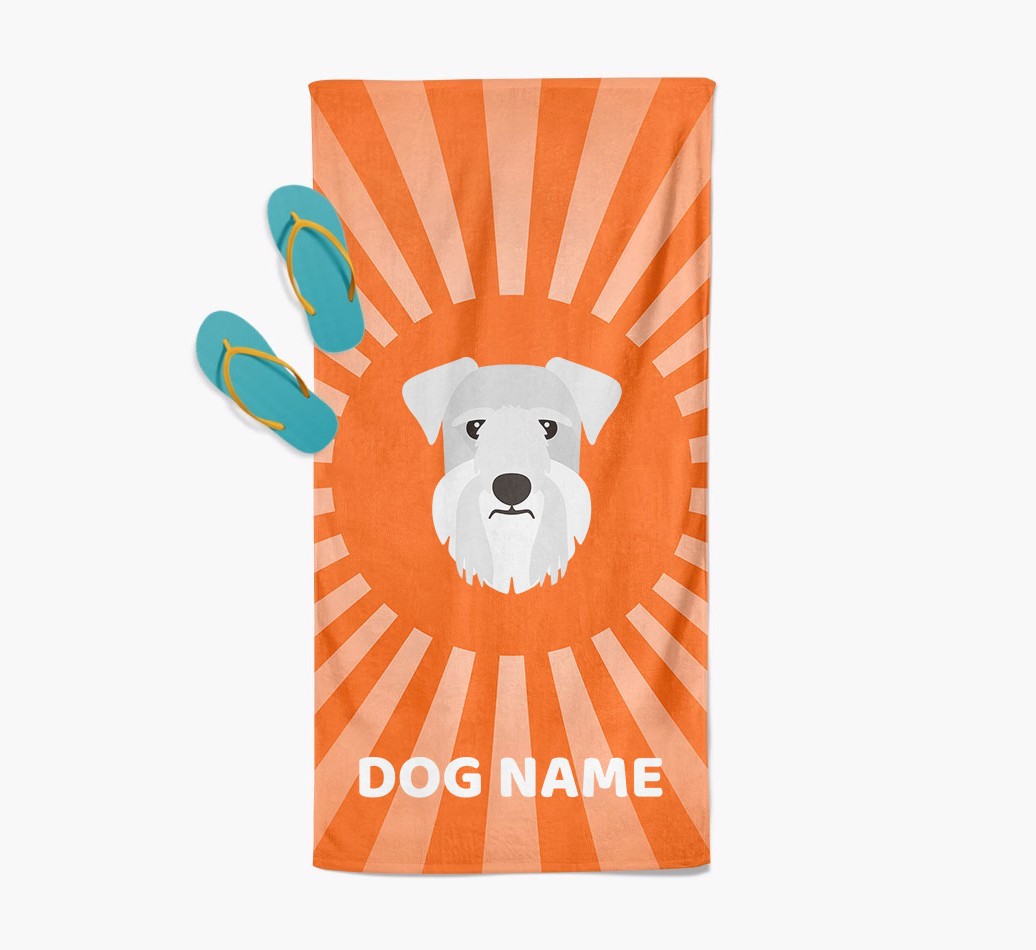 Personalised Pool Towel with {breedFullName} Icon