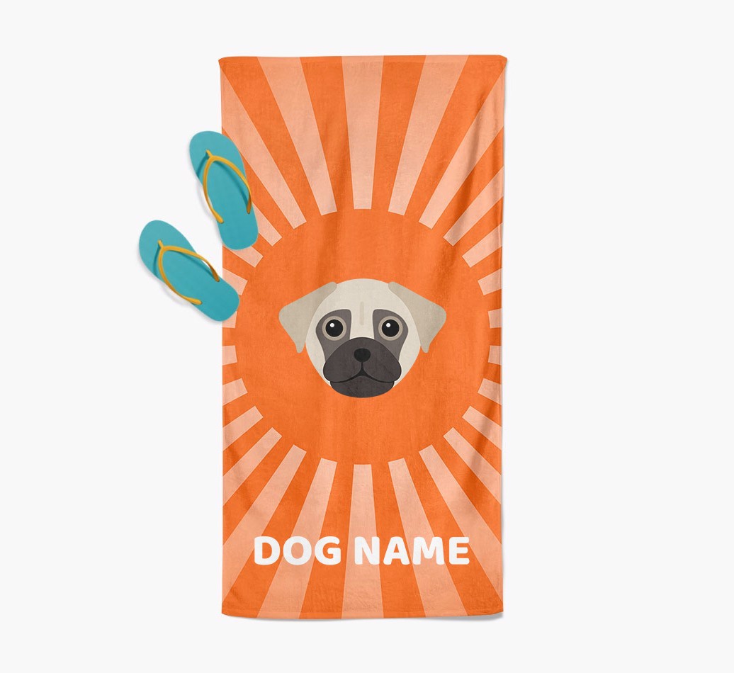 Personalised Pool Towel with {breedFullName} Icon