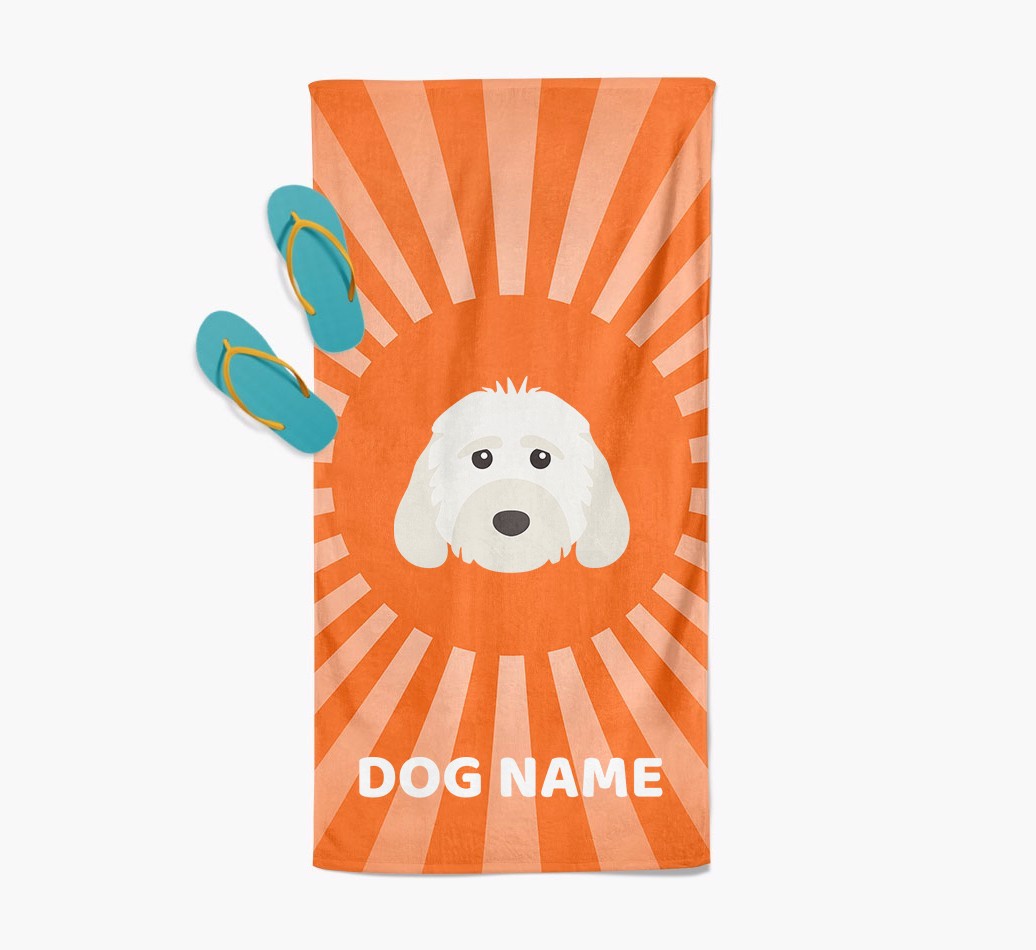 Personalised Pool Towel with {breedFullName} Icon