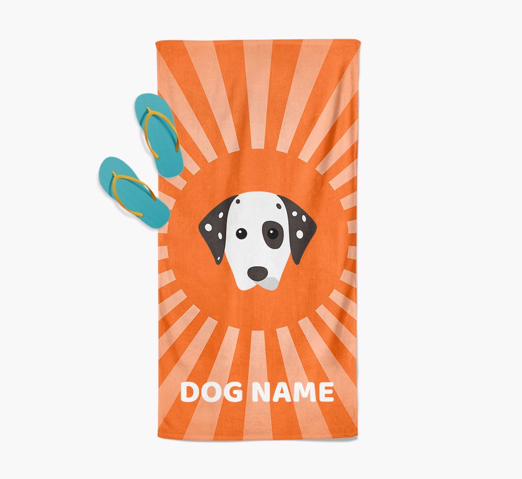 Personalised Pool Towel with {breedFullName} Icon