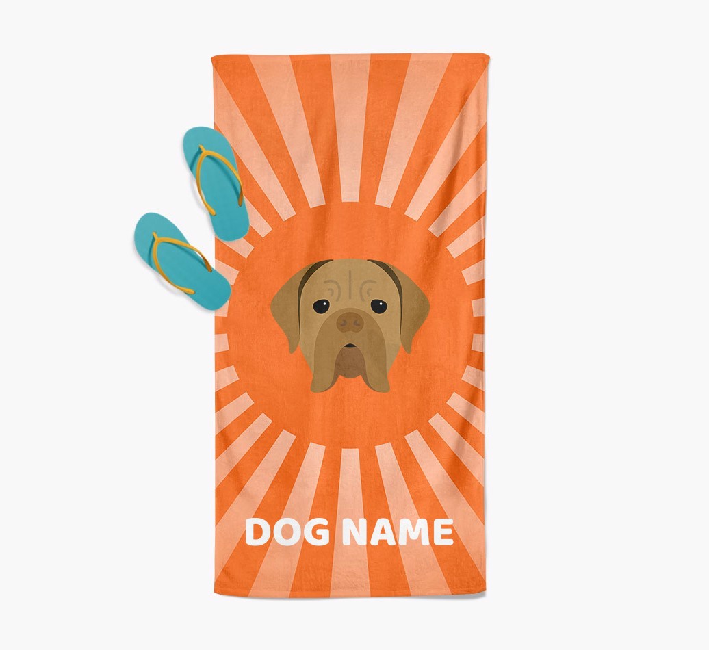 Personalised Pool Towel with {breedFullName} Icon