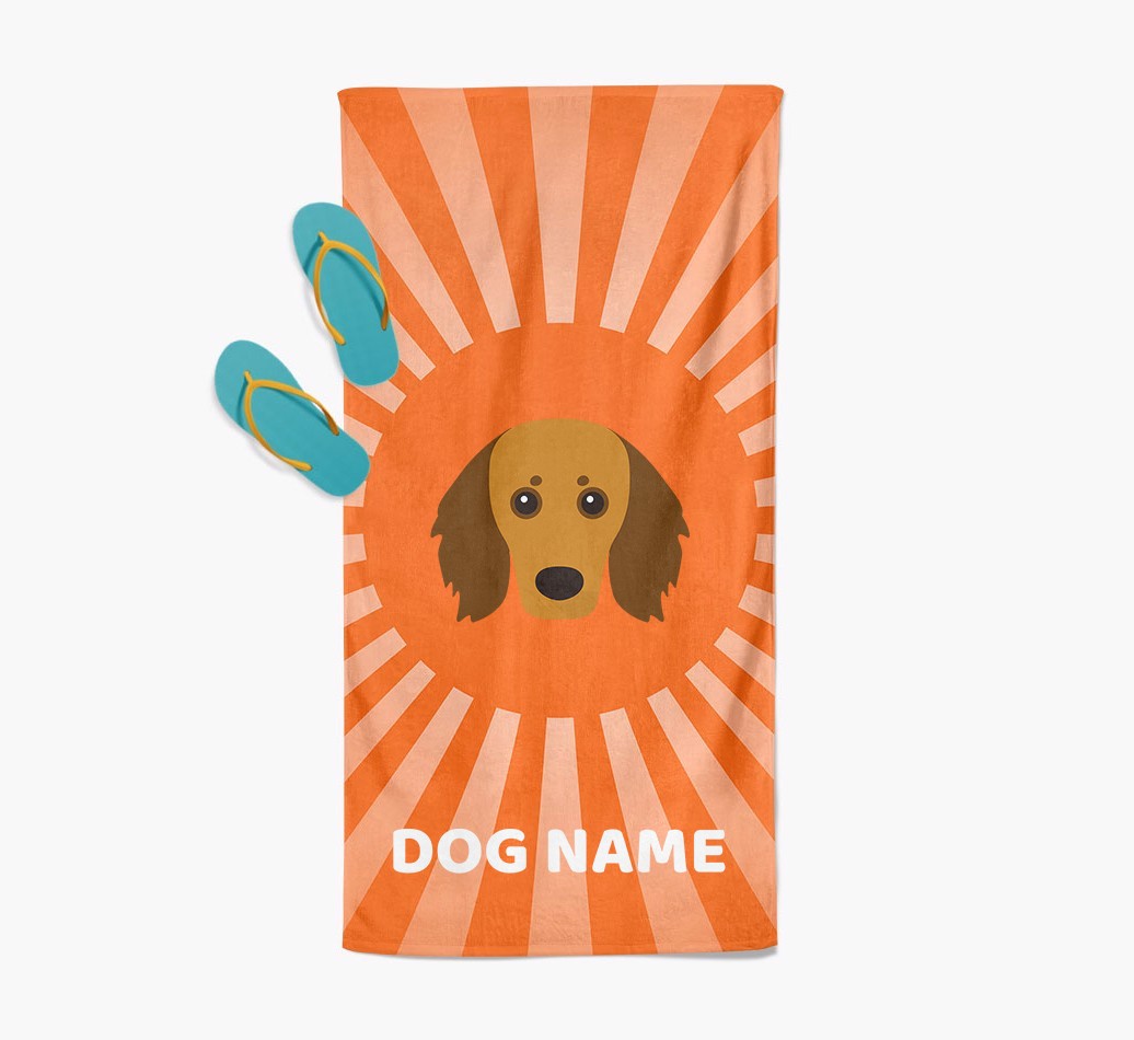 Personalised Pool Towel with {breedFullName} Icon