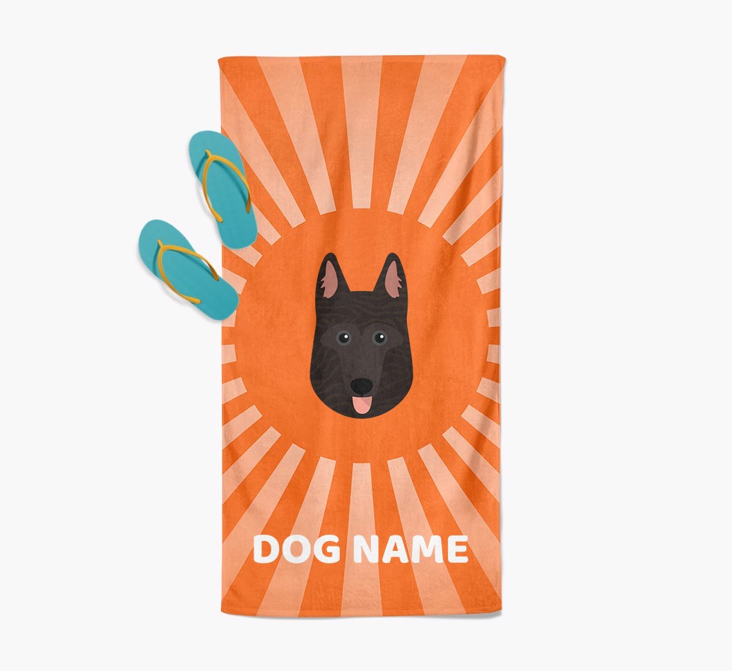 Personalised Pool Towel with {breedFullName} Icon
