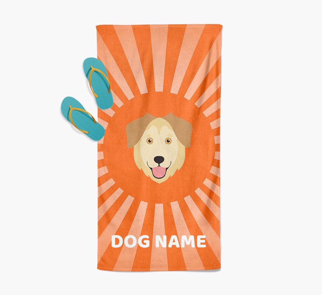 Personalised Pool Towel with {breedFullName} Icon