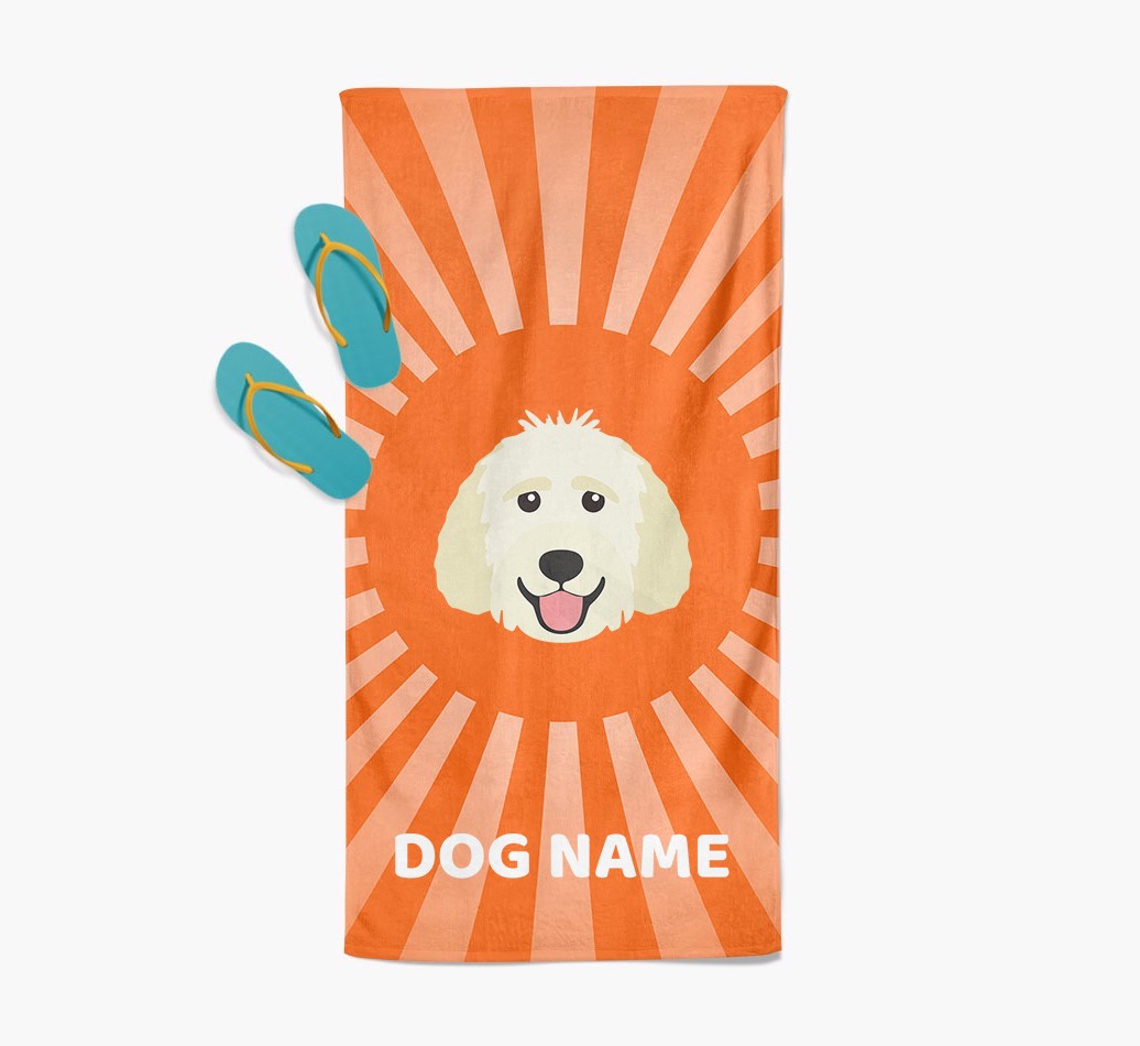 Personalised Pool Towel with {breedFullName} Icon