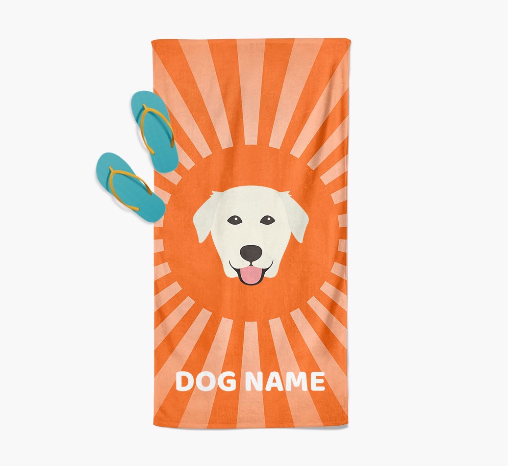 Personalised Pool Towel with {breedFullName} Icon