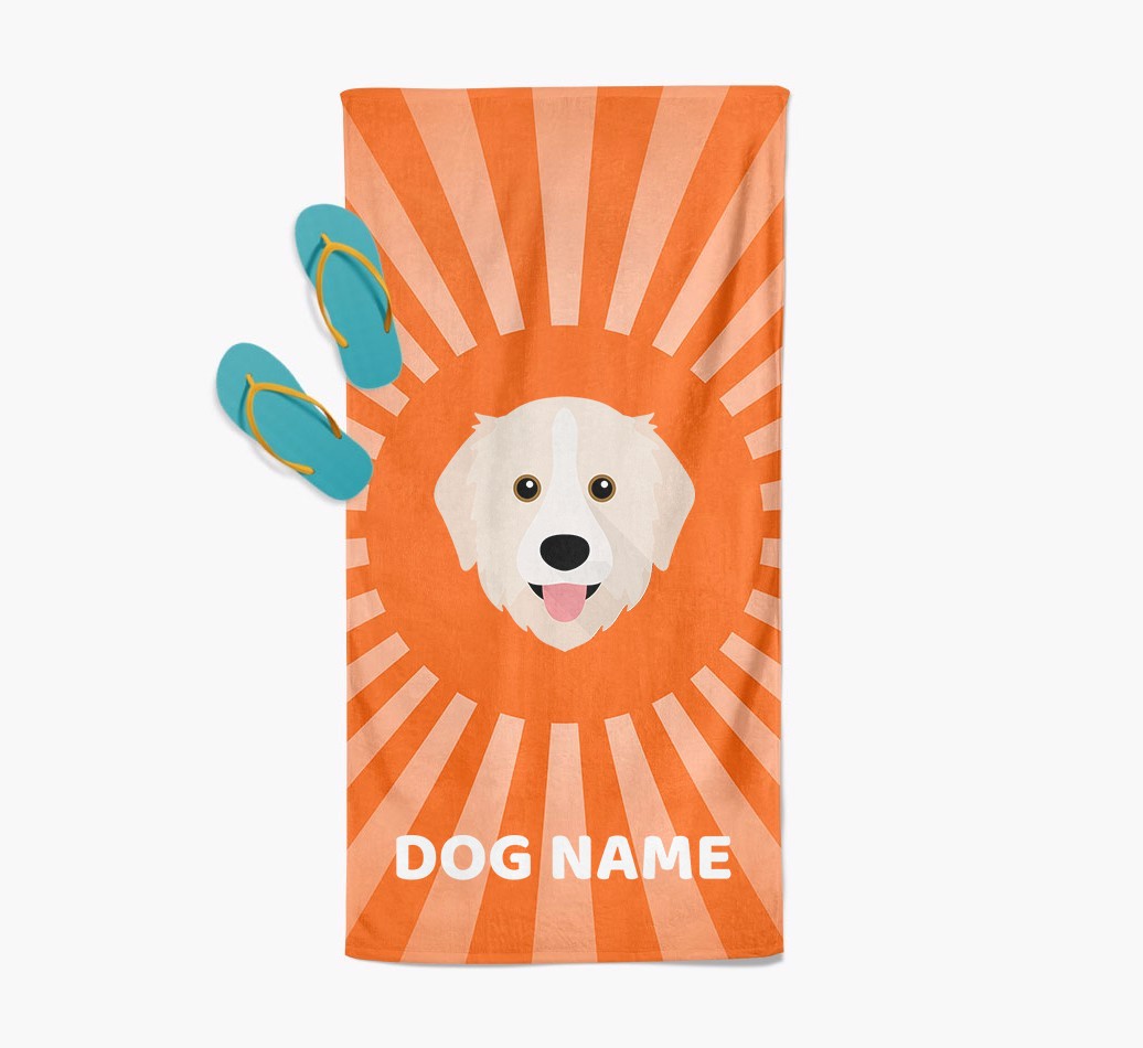 Personalised Pool Towel with {breedFullName} Icon