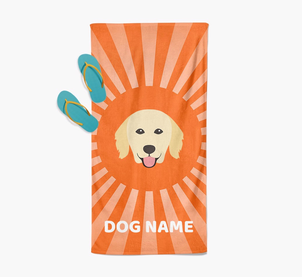 Personalised Pool Towel with {breedFullName} Icon