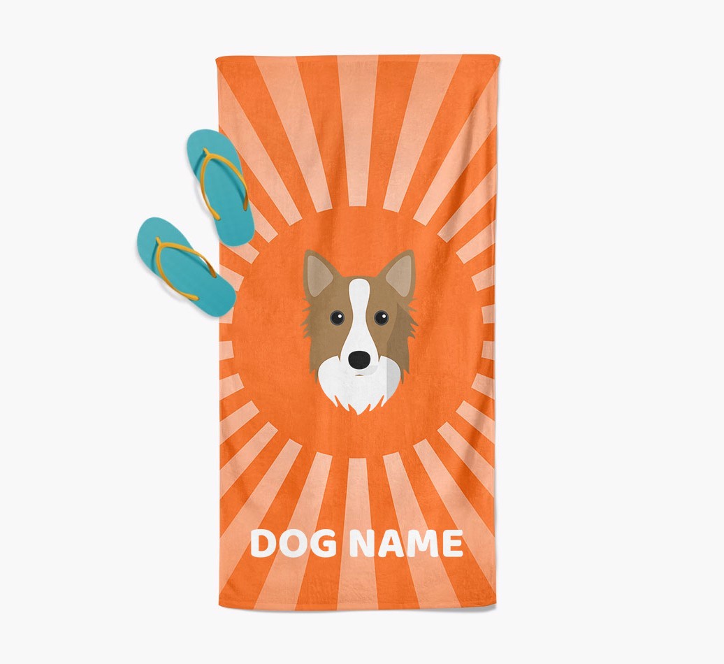 Personalised Pool Towel with {breedFullName} Icon