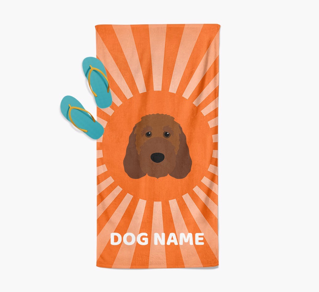 Personalised Pool Towel with {breedFullName} Icon